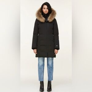 Soia & Kyo Removeable Fur Trim Parka, Size Small, Womens